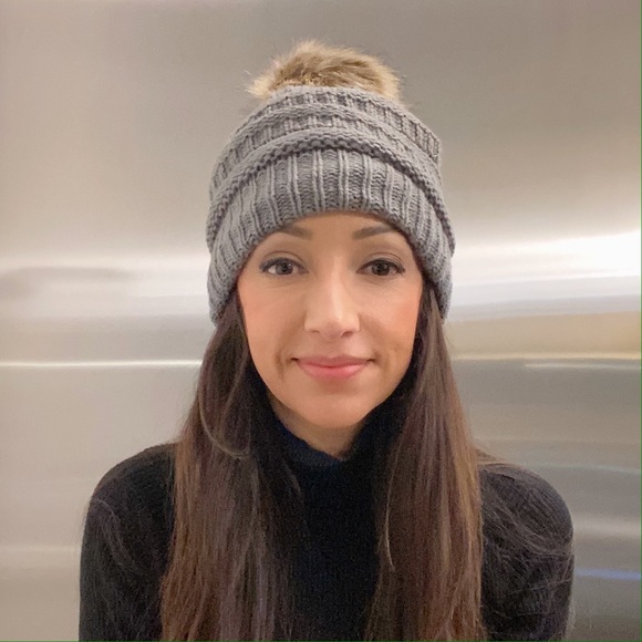 ❤️Pom beanie grey - Picture 7 of 7